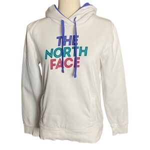 The Northface white hoodie size‎ M